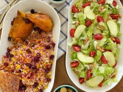 آموزش پخت آلبالو پلو با مربای آلبالو مرغ خوش طعم