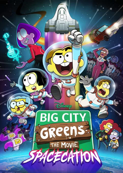 دانلود انیمیشن شهر بزرگ گرین ها Big City Greens the Movie: Spacecation 2024 + دوبله فارسی
