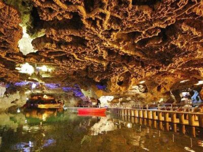 غار علیصدر بزرگترین غار آبی جهان و شگفتی طبیعی ایران